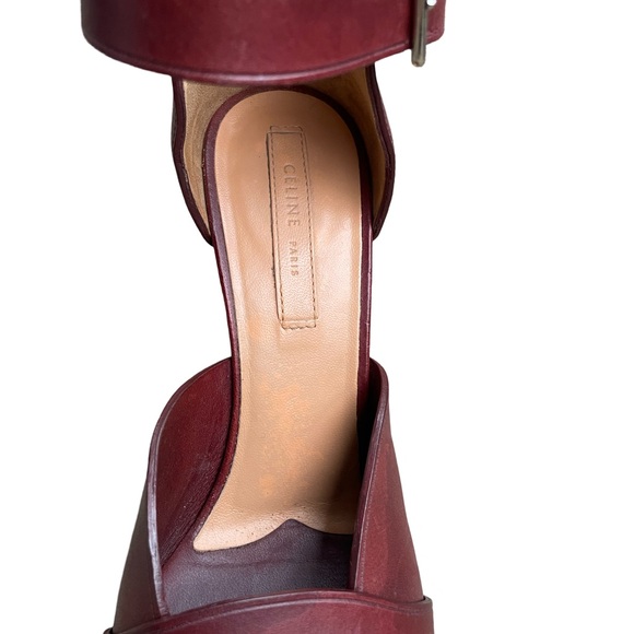 Celine burgundy pumps 36.5 - Picture 5 of 6